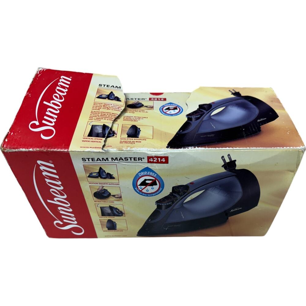 Sunbeam 4214 Steam Master Iron Drip Free System Retractable Cord